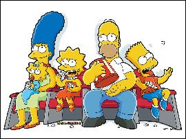Симпсоны смотрят фильм (1280x960, 257 kБ...)